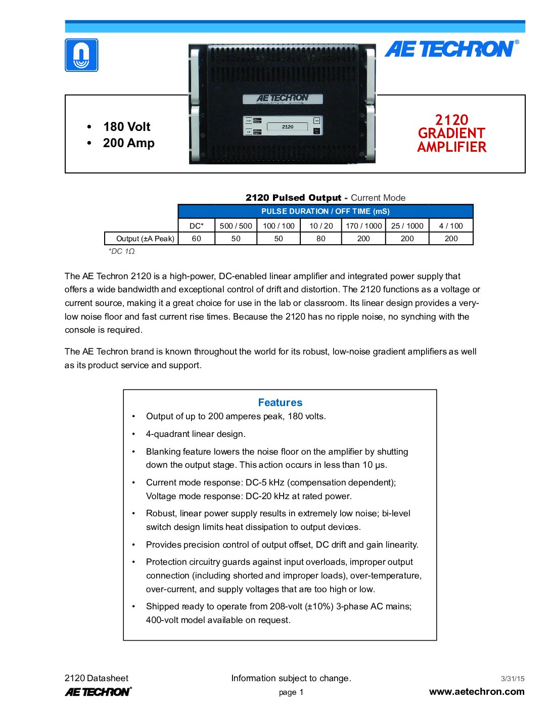 2120 Datasheet