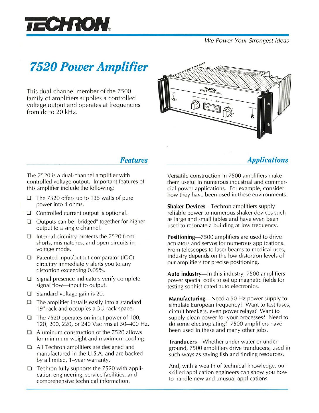 7520 Datasheet