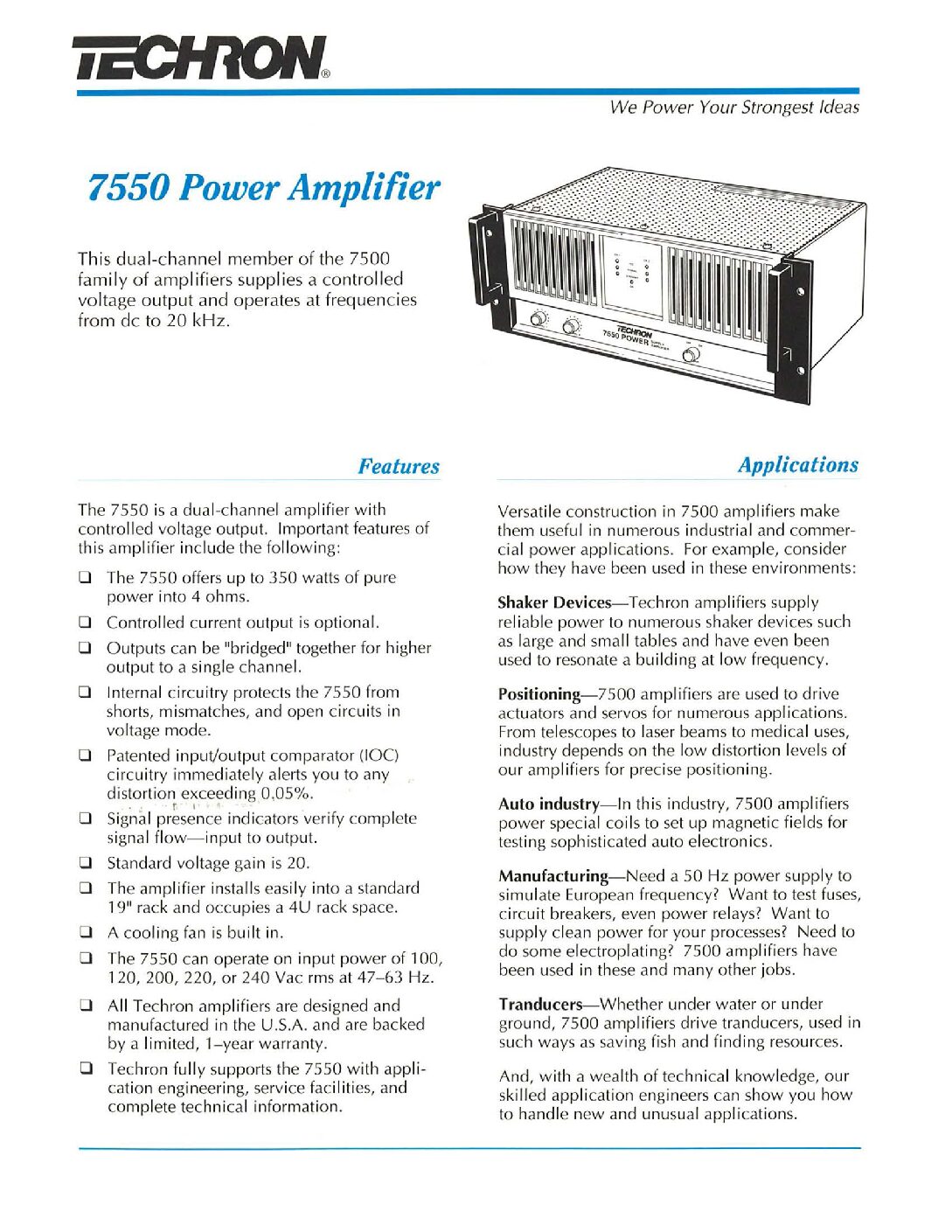 7550 Datasheet