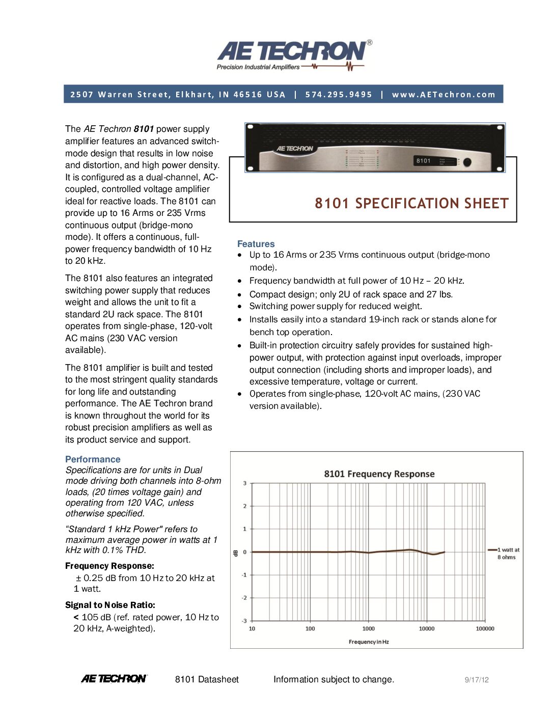 8101 Datasheet