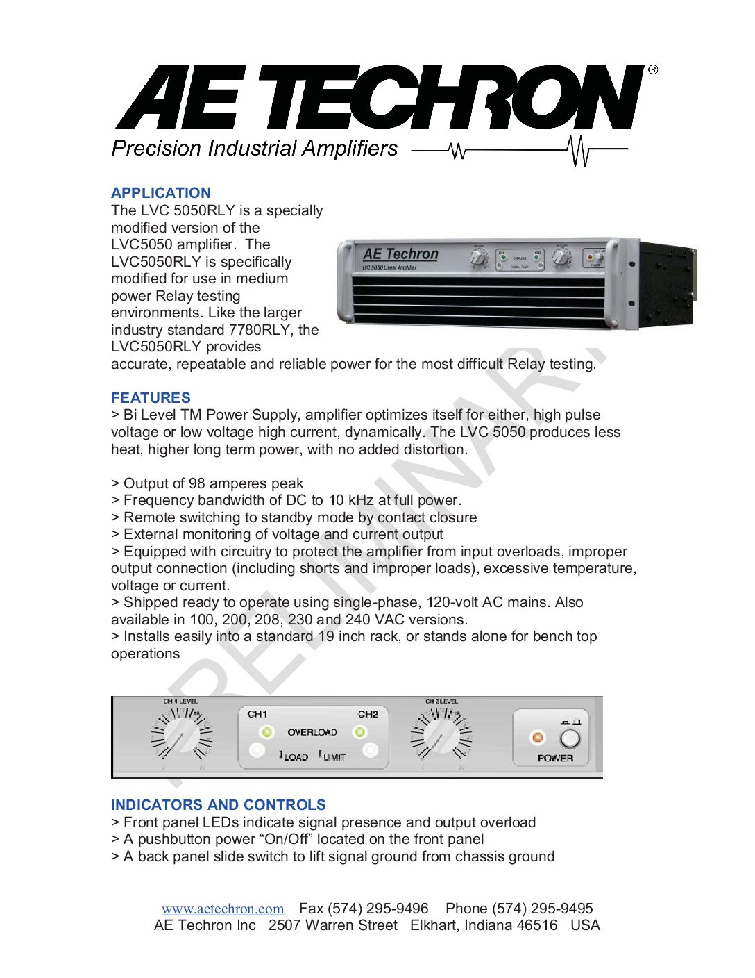 LVC 5050RLY Datasheet