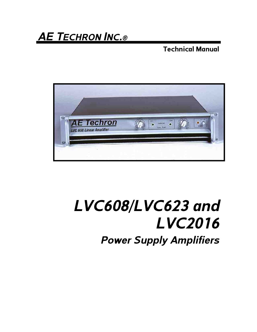 LVC623 Op Manual